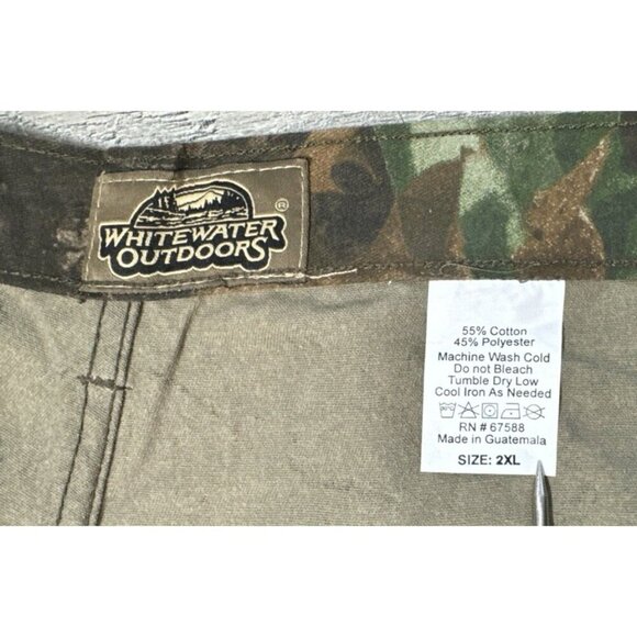 Camo Cargo Pants Mens 2XL Realtree Hardwood Hunting USA 44x34 Vintage 90s‎ NWOT - Picture 3 of 9